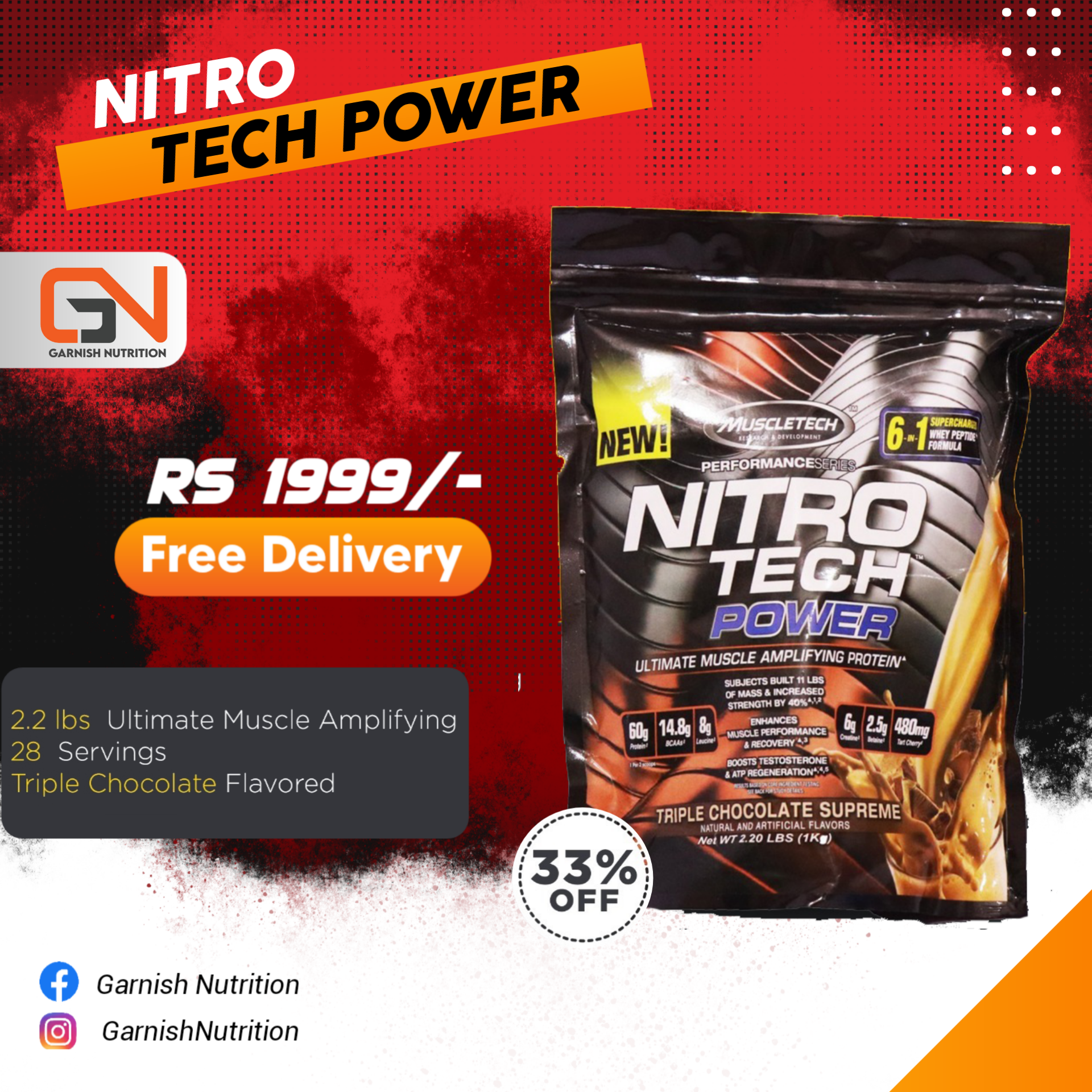 Nitro Tech Powder – Garnish Nutrition