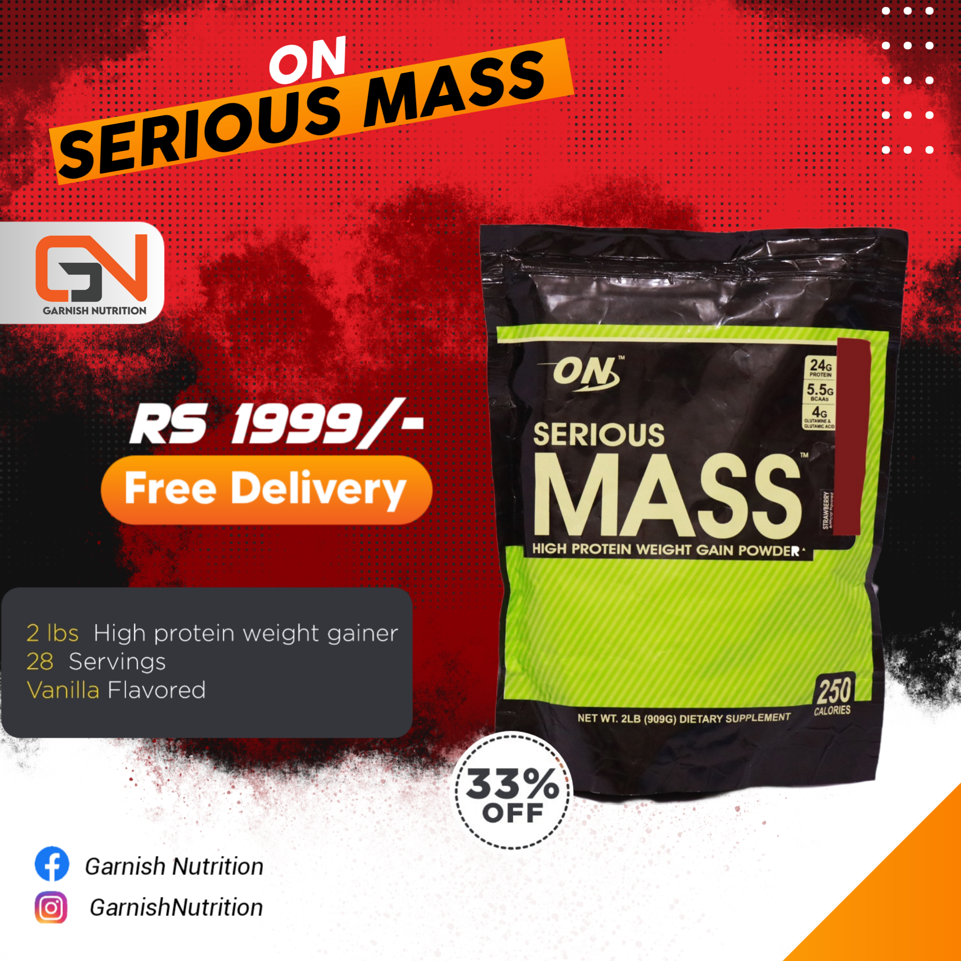 On Serious Mass 2 lbs