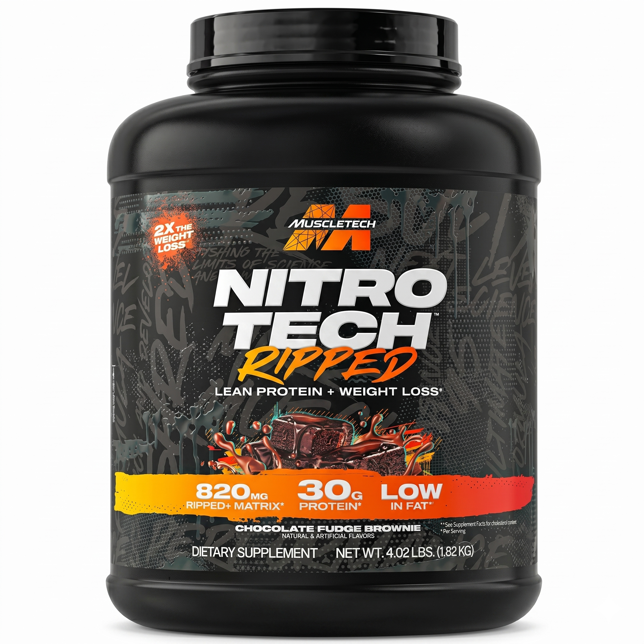 Nitro Tech Ripped 4 Lbs Limited Edition Fresh Stock New packaging - Chocolate fudge flavor