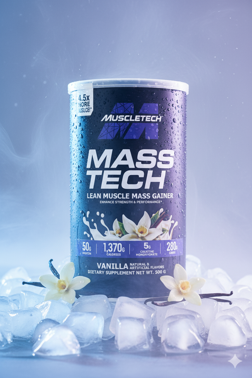 Mass Tech 500 Grams - Vanilla Flavor - 17 Servings