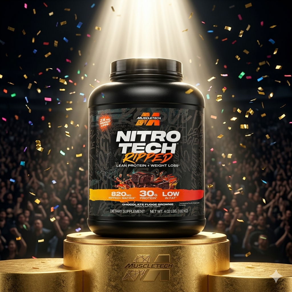 Nitro Tech Ripped 4 Lbs Limited Edition Fresh Stock New packaging - Chocolate fudge flavor