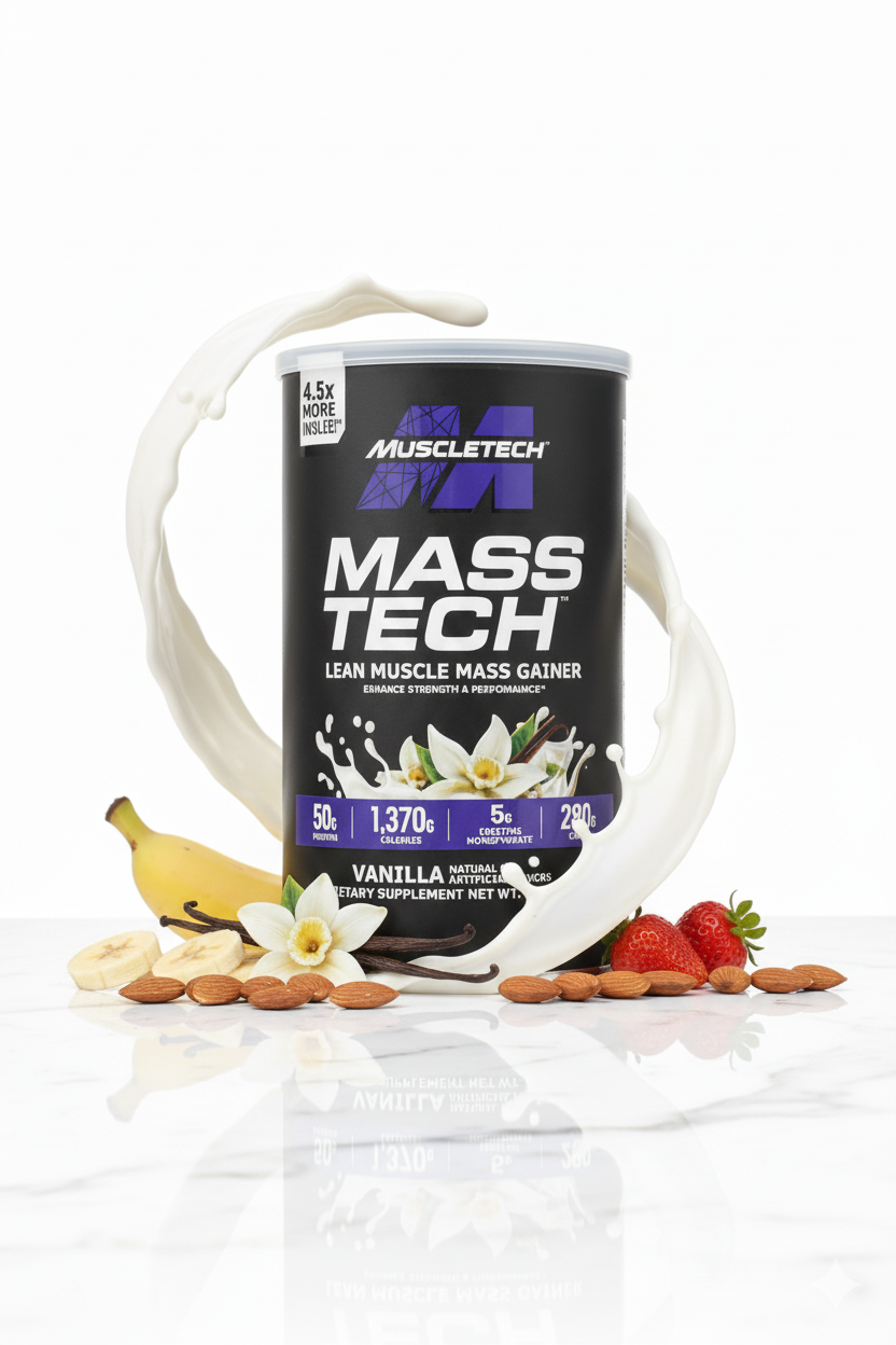 Mass Tech 500 Grams - Vanilla Flavor - 17 Servings