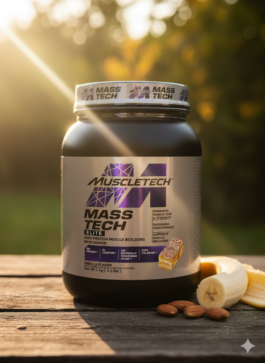 Mass tech 1 kg - Vanilla Flavor - 29 servings.