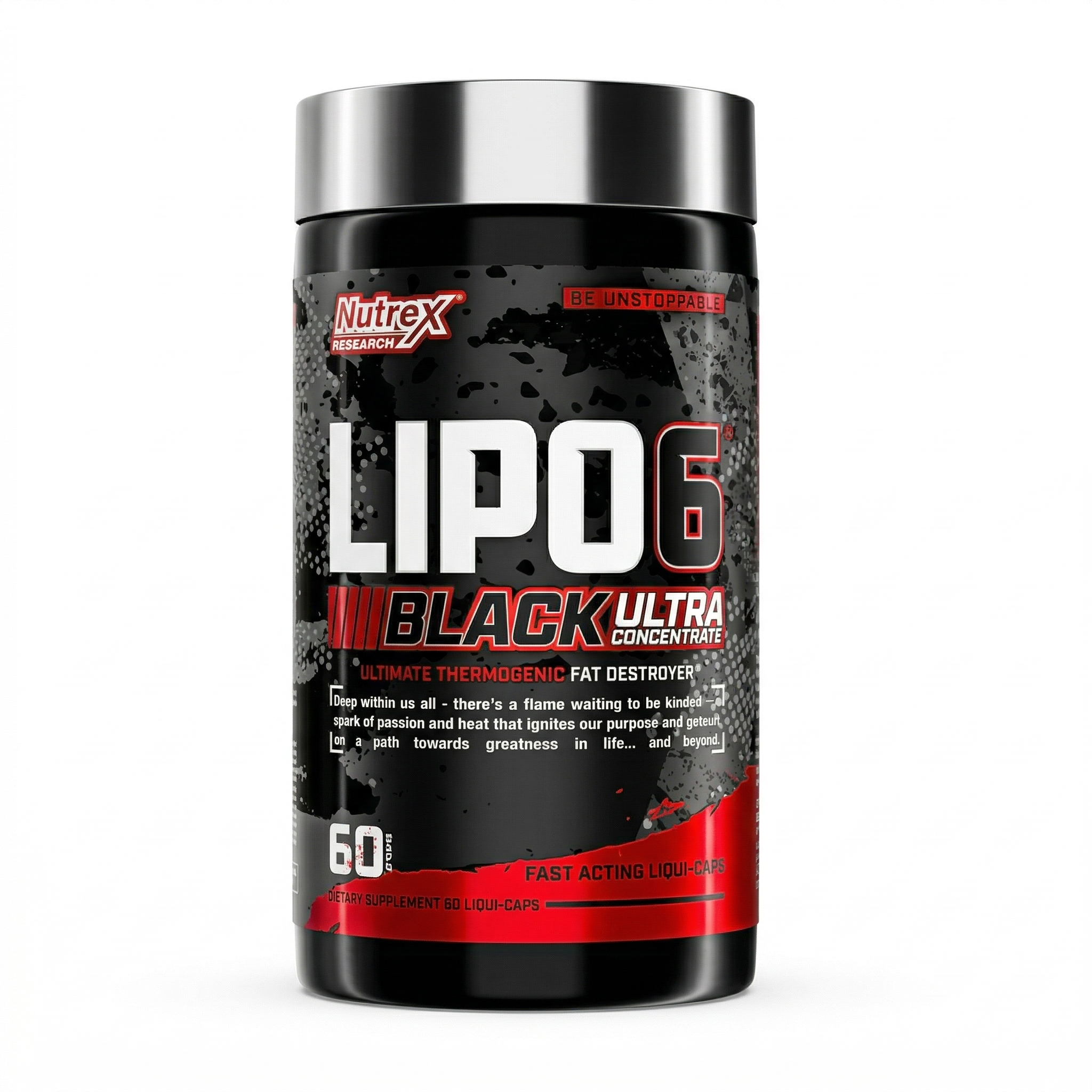 Nutrex Research Lipo 6 Black Ultra Concentrate | Ultimate Thermogenic Fat Burner | Fast-Acting Liqui-Caps | 60 Servings