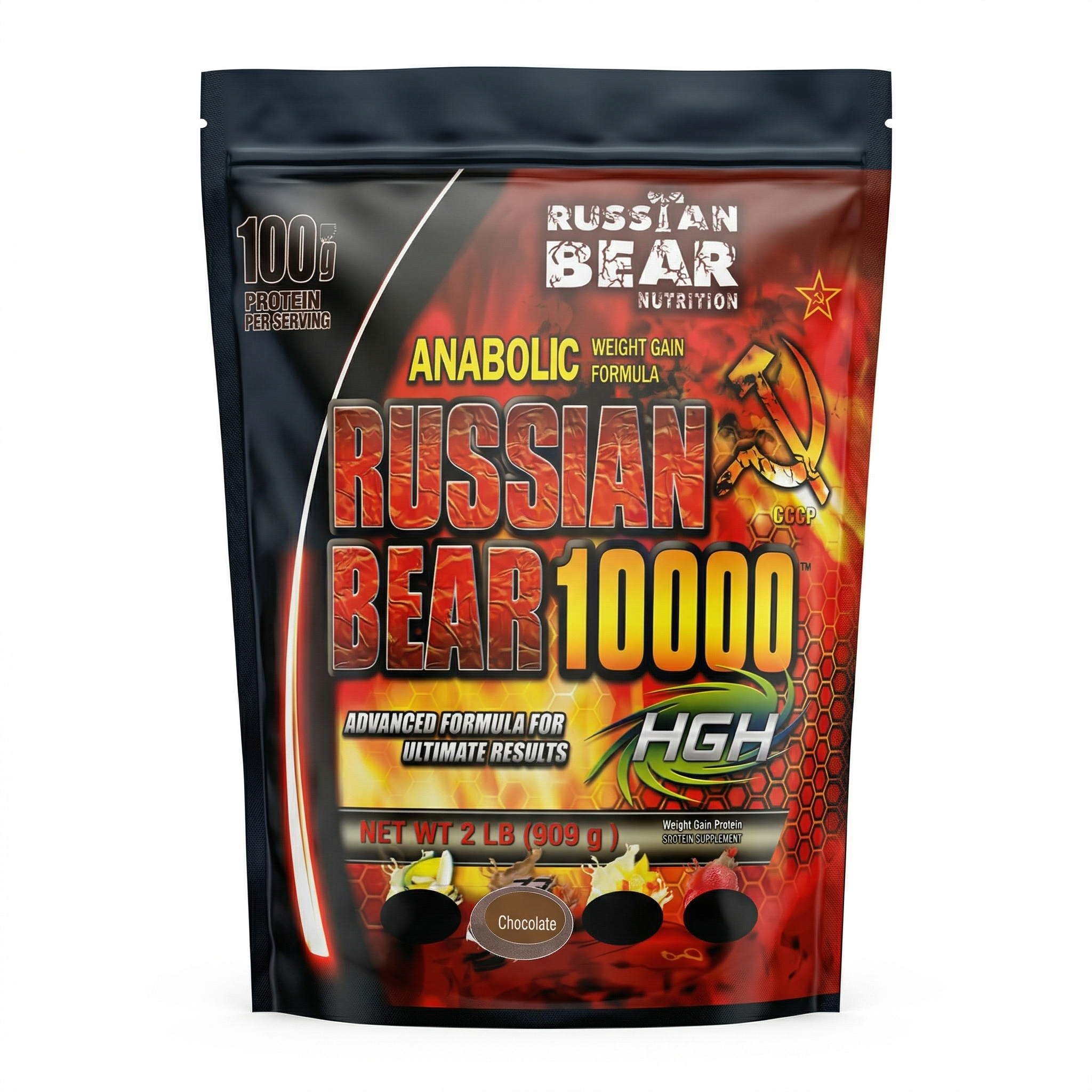 Russian Bear 2 lbs Mass Gainer | Chocolate Flavor | 1 kg | 28 servings