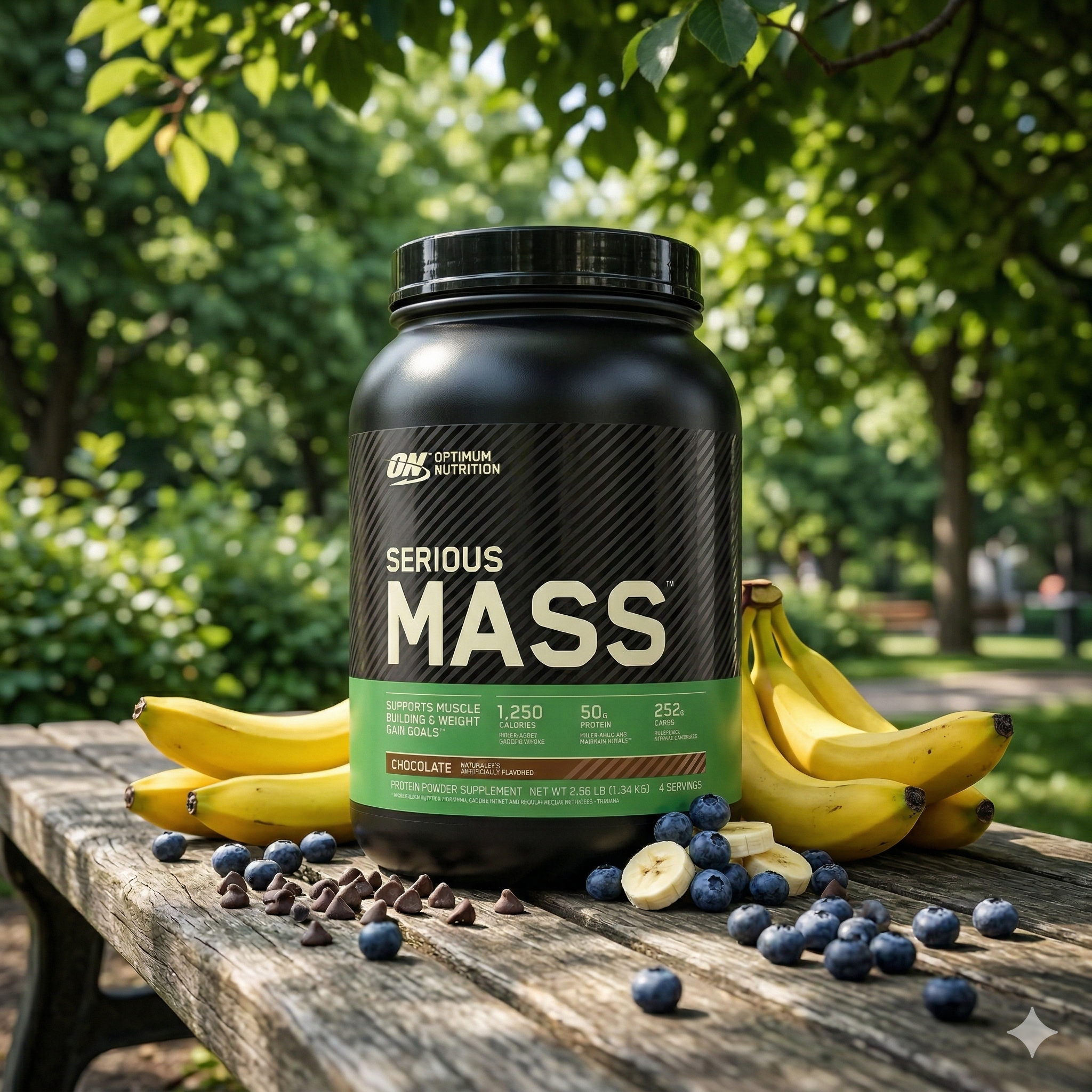 Serious Mass 2 lbs | chocolate Flavor | 909 Grams | 29 servings