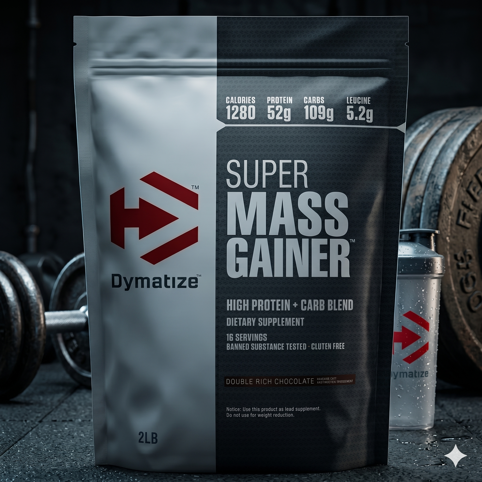Super Mass gainer 2 lbs 909 Grams | Chocolate Flavor | 1 kg | 28 servings