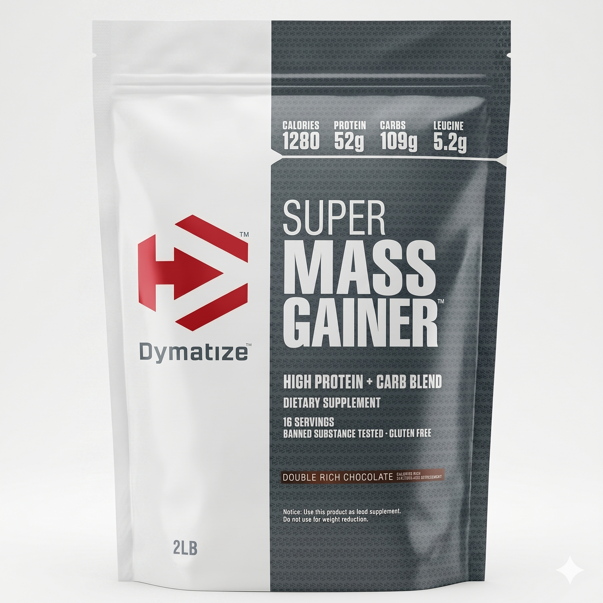 Super Mass gainer 2 lbs 909 Grams | Chocolate Flavor | 1 kg | 28 servings